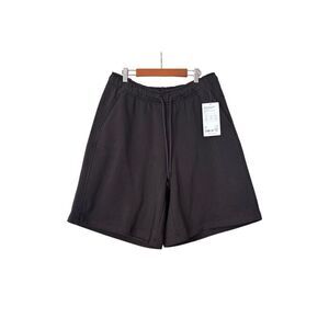 Athleta heavyweight terry bermuda shorts brown medium new